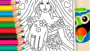 My Beautiful Ring Coloring Page: Color Online or Print Free PDF coloring page