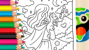 Coloring page My Little Dragon Friend Coloring Page: Color Online or Print for Free