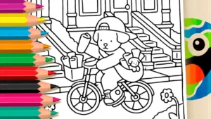 Coloring page Bobbie Goods Newspaper Delivery Puppy Coloring Pages