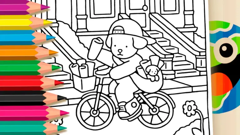 Bobbie Goods Newspaper Delivery Puppy Coloring Pages - Cute & Kawaii Coloring Pages Online
