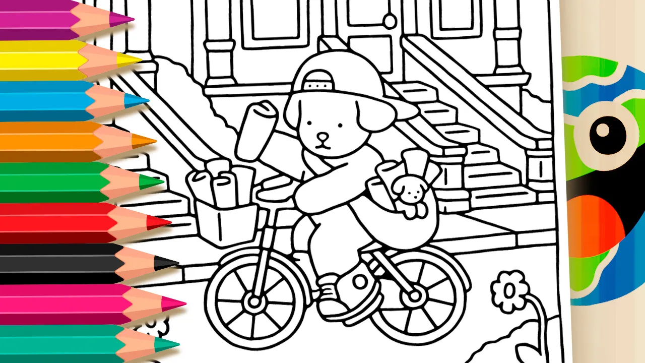 Bobbie Goods Newspaper Delivery Puppy Coloring Pages