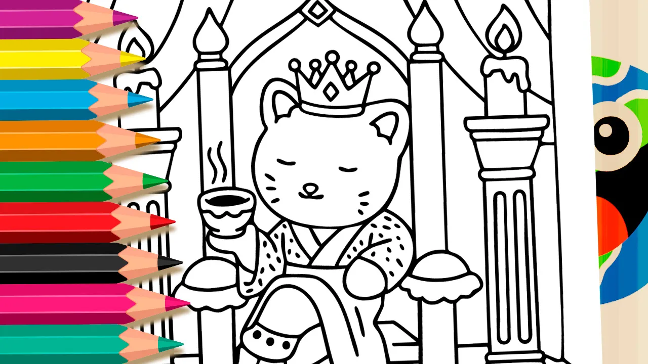 Queen’s Coffee Coloring Page: Fun Online & Free PDF