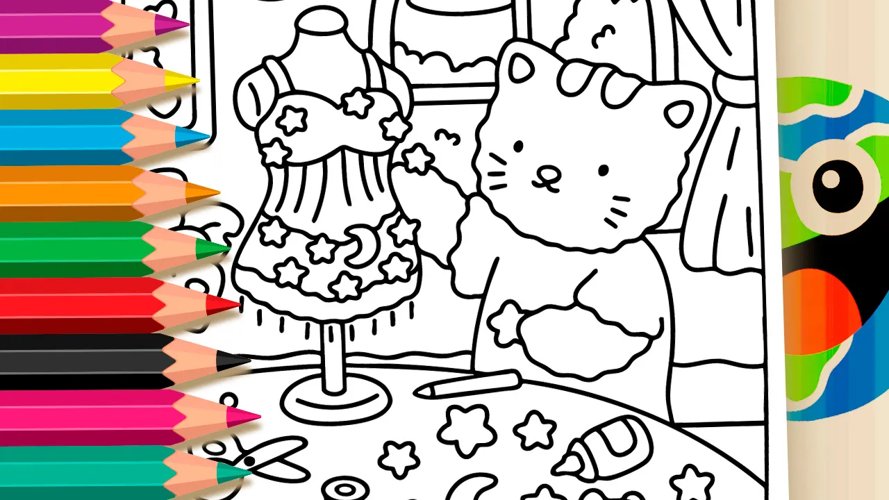 Star Dress Coloring Page: Color Online or Print Free PDF