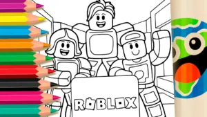 Coloring page Welcome to Roblox Coloring Page: Fun Online or High-Quality Print