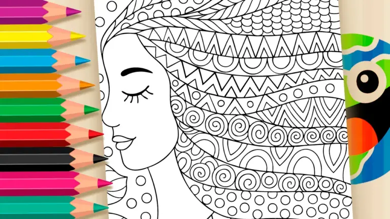 Dreams of a Girl Coloring Page: Creative Fun for All Ages - Relaxing and Adult Coloring Pages: Mindfulness & Mandalas