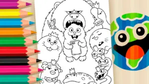 Coloring page Hoppers Movie Theme Coloring Pages: A Wild Animal Adventure