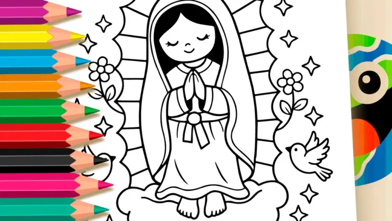 Maria, Mother of Jesus Coloring Pages: Art and Peace for Everyone - Culture & Holiday Coloring Pages