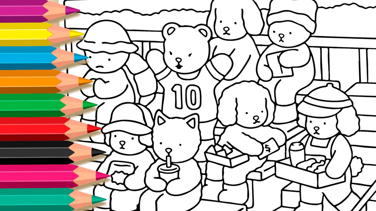 My Team Game: Bobbie Goods Style Coloring Page Fun