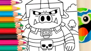 Coloring page Minecraft Zombie Piglin Coloring Page Fun
