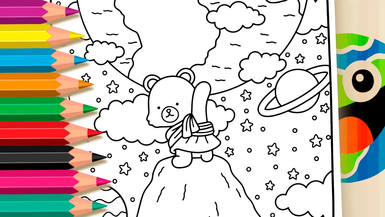 Free Atlas Bear Coloring Page ▷ Paint on Your Phone