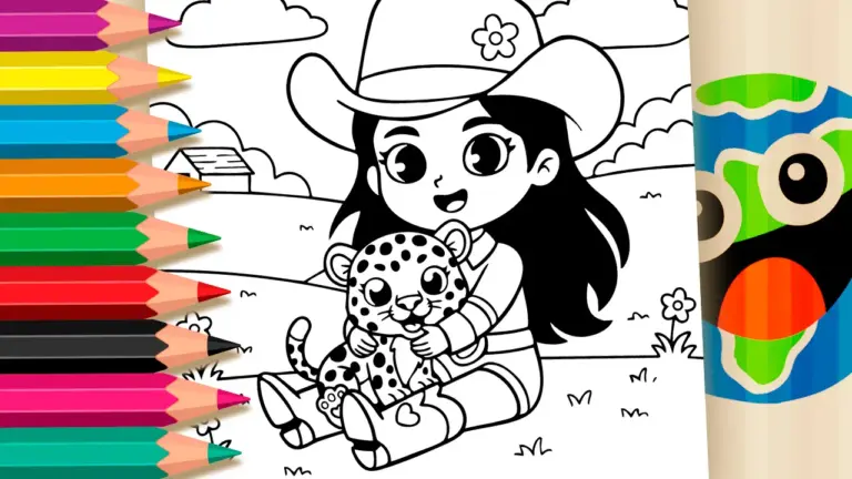 Boiadeirinha and Oncinha Theme Coloring Pages – Paint on Your Phone for Free! - Famous Characters Coloring Pages