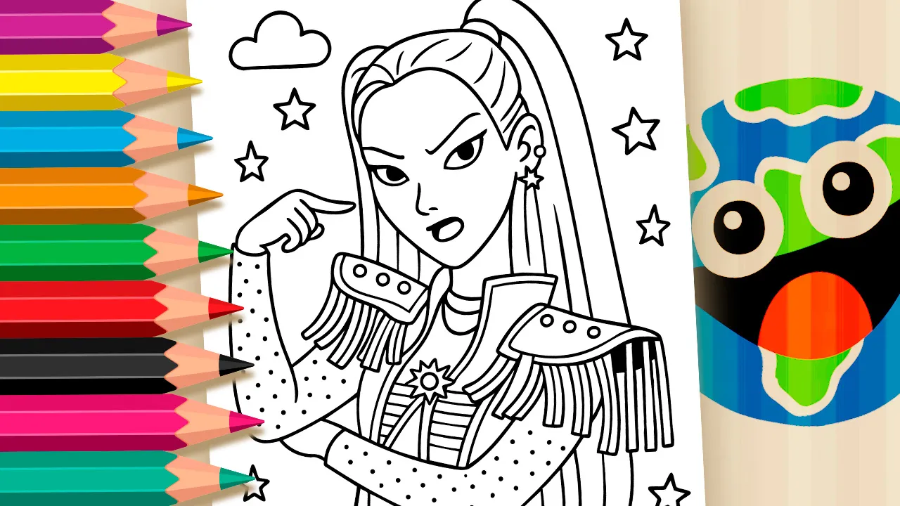Mira K-pop Coloring Page – Free Online Coloring Fun