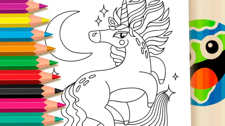 Miss Unicorn Coloring Page – Free Mobile Coloring Fun - Famous Characters Coloring Pages