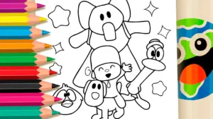 Coloring page Free Pocoyo Coloring Pages ▷ Easy Online Painting Fun