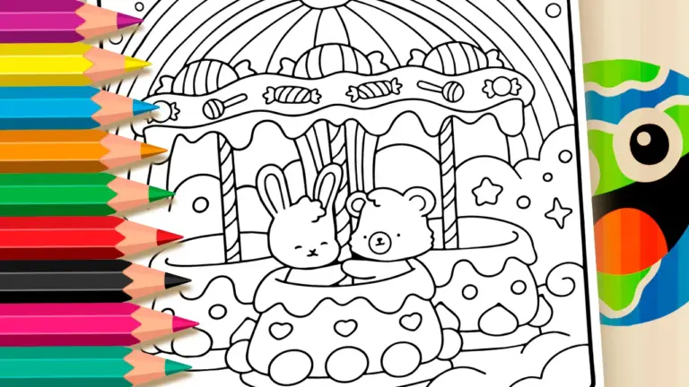 Sweet Park Coloring Pages – Free Online Fun - Cute & Kawaii Coloring Pages Online