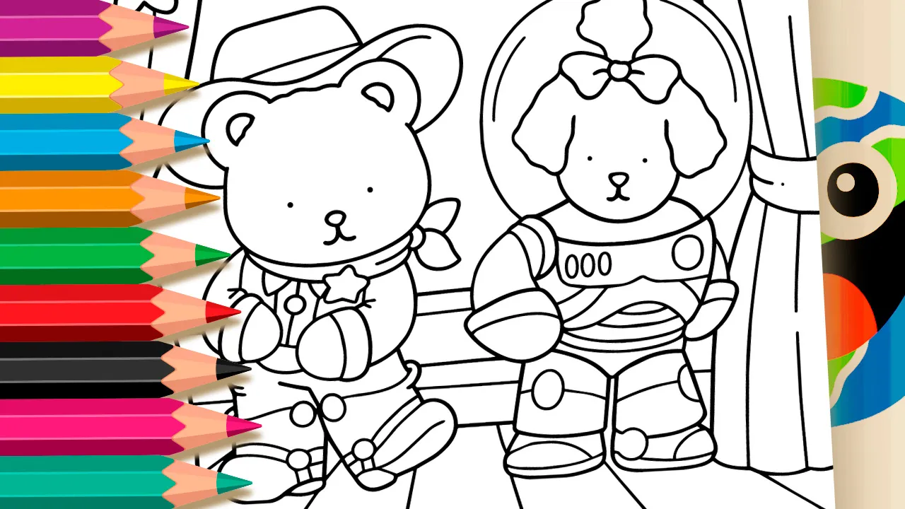 Free Toy Story Bobbie Goods Style Coloring Page ▷ Paint Online