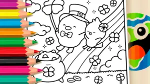 Coloring page Lucky Birds Coloring Pages - Paint Online for Free