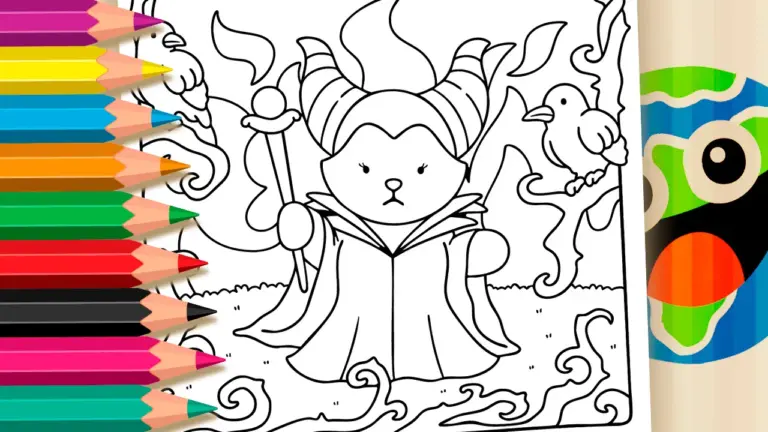 Maleficent Bobbie Goods Style FREE ▷ Color on Your Phone - Famous Characters Coloring Pages