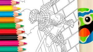 Coloring page Free Spider-Man Coloring Page ▷ Paint Online