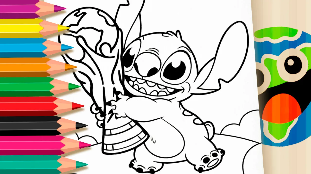 Stitch World Cup 2026 Coloring Page – Free Online Fun