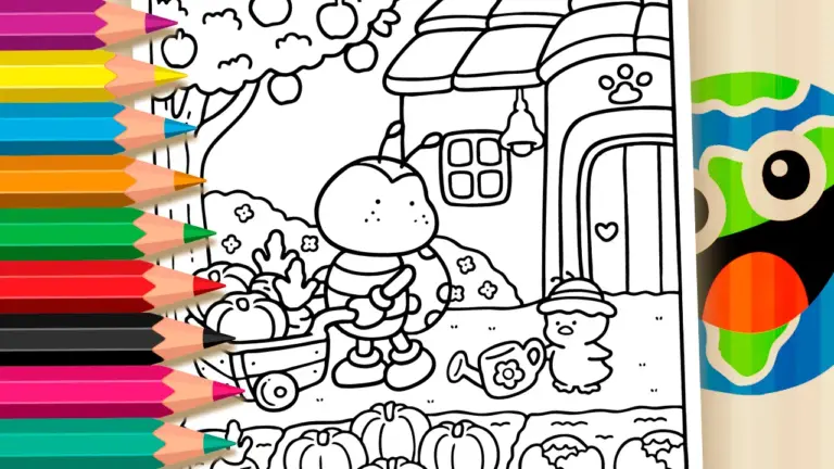 Harvest Day Fun Coloring Pages – Coco Wyo Style - Cute & Kawaii Coloring Pages Online