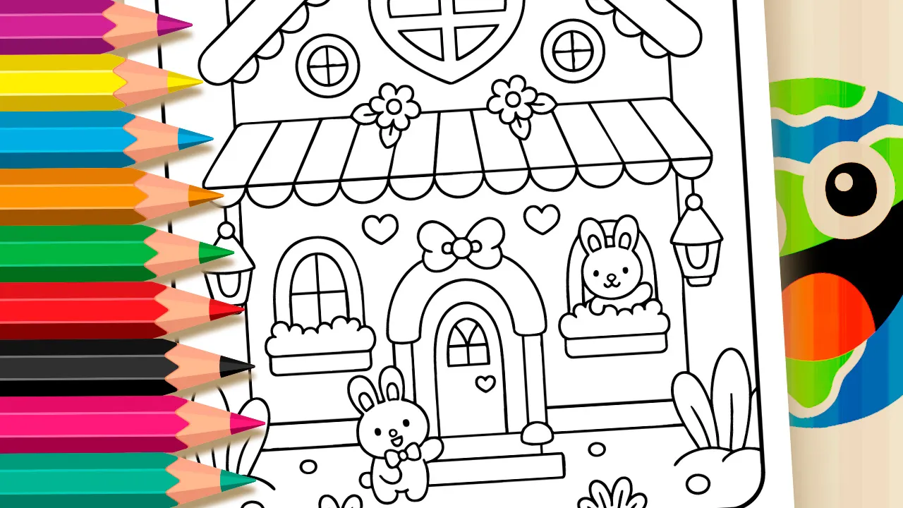 Cute Bunny Coloring Pages – Free Kawaii Rabbit Fun!