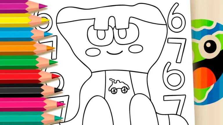 Bacon Roblox & Meme 67 Fun Coloring Page - Famous Characters Coloring Pages